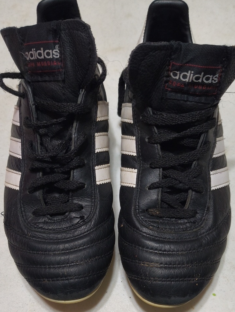 adidas Men’s Black and White Athletic Soccer Shoes